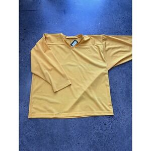 Pro Athletic Hockey Jersey Mens 2XL Yellow Practice Mesh Shirt NHL Ice Hockey
